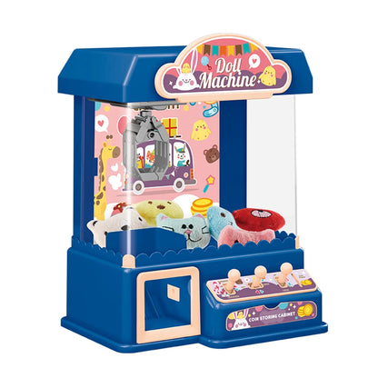 Doll Claw Machine Arcade Claw Game Machine Toy with 10 Dolls 10 Capsule Gifts for Girls and Boys for Kids 6 Years Old and Up