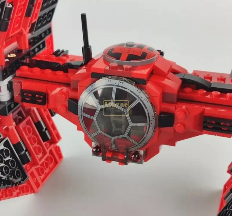 HOT TOY 496Pcs Crimson Space 75240 Interceptor Tie-Fighter Building Blocks Bricks Toys Kid Birthday Christmas Gifts