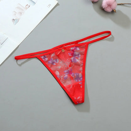 Sexy Lace Panties Women Transparent Low-waist Underpant Hollow Thong For Female Briefs Seamless G-string Underwear Sexy Lingerie