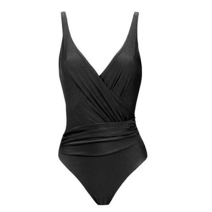 Summer Black Swimwear Female One Piece Swimsuits Closed Push Up Body Women's Beach Swimming Wear Bathing Suits Pool Bather 2024