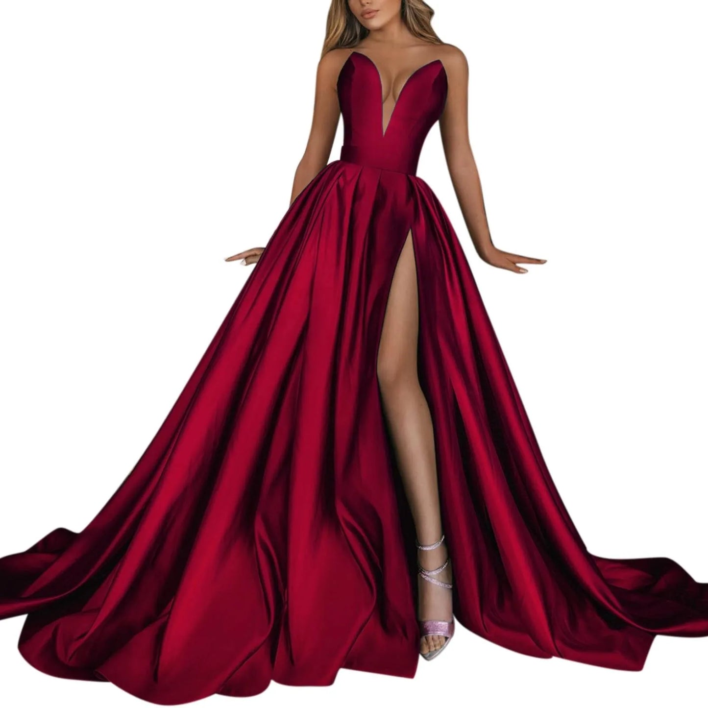 Sexy Cocktail Dress Women Maxi Club Weeding Dress V Neck Long Party Weeding Dress Robe Women Prom Evening Long Dresses