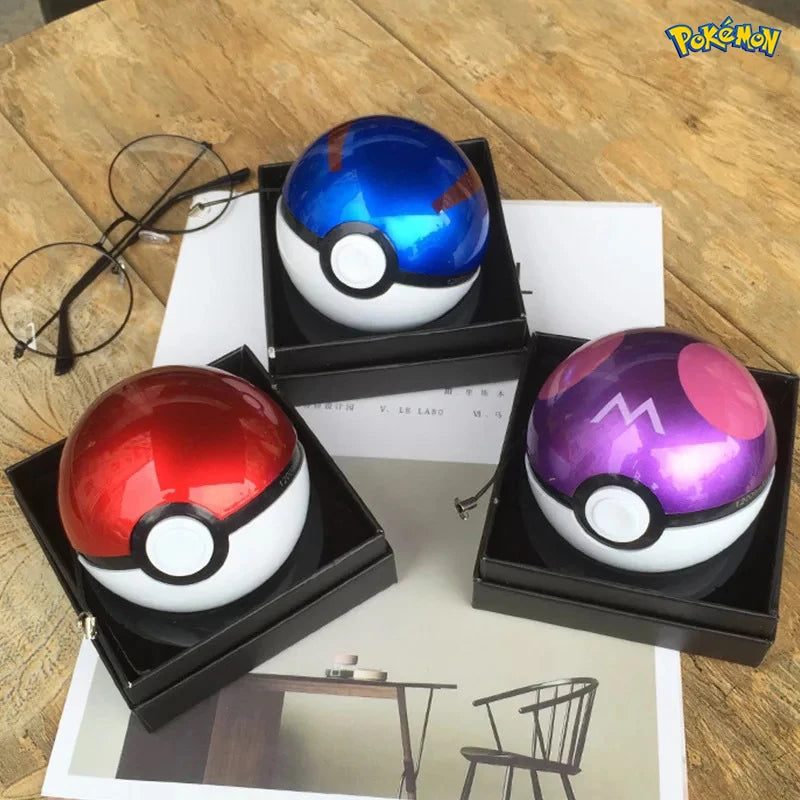 Pokemon Ball Mobile Power Supply Cartoon Large-capacity Pocket Ball 8000 Mah Power Bank Anime Kawaii Pikachu Toys Christmas Gift