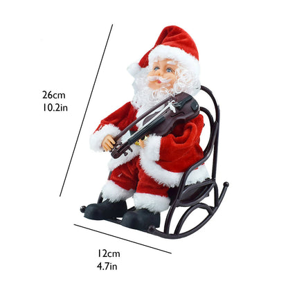 Dancing Singing Santa Claus Doll Toy Electric Toy With Music Standing Electric Santa Claus With Saxophone Music