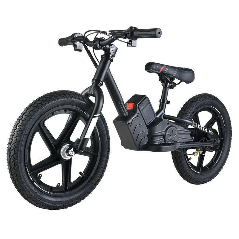 Factory-Accurate 16-Inch Electric Balance Bike For Kids Removable Battery Colorful Spoke For Boys