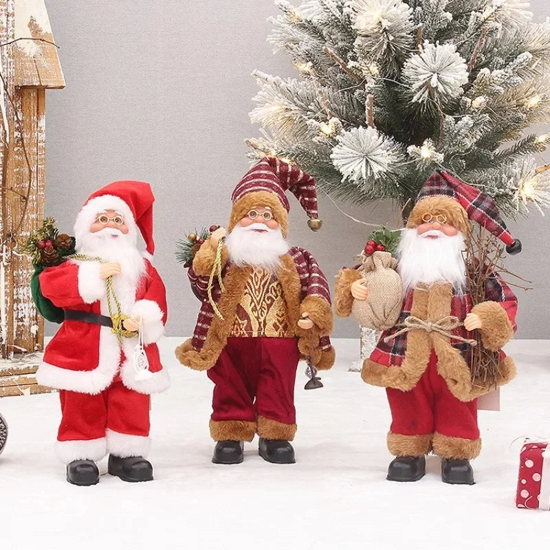 Christmas Decorations 2024 Xmas Decor For Home Navidad Party Ornaments Christmas Ornaments Santa Claus Doll With Gift Bags