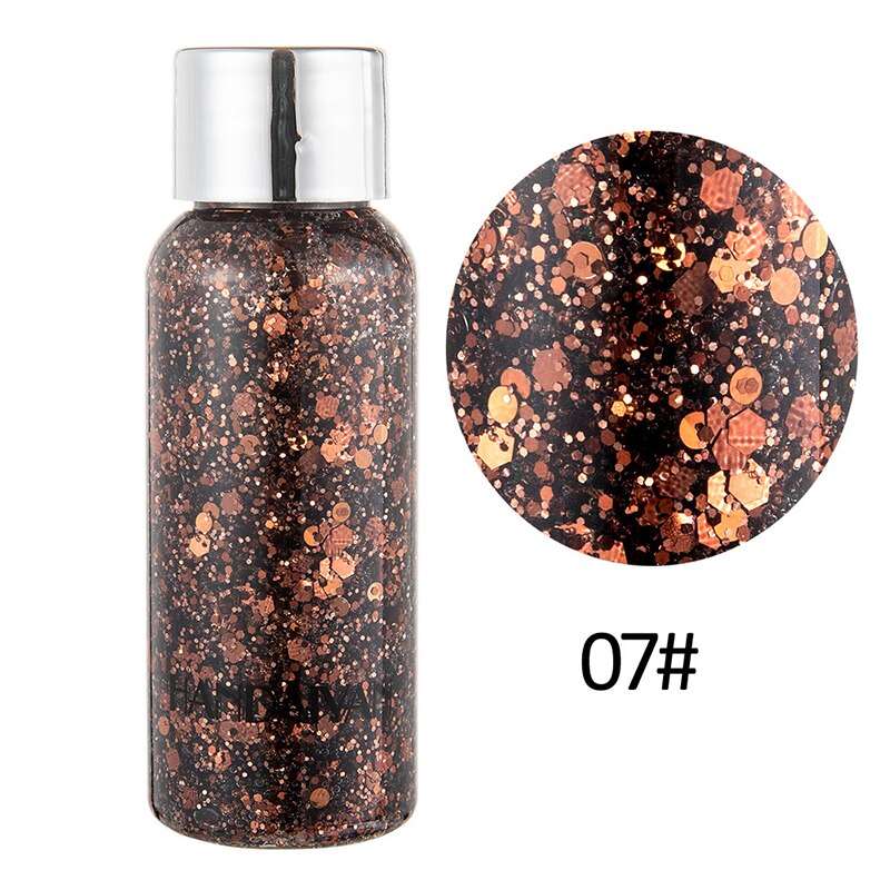 1pcs Eyeshadow Sequins Face Eye Glitter Sequin Gel Diamond Shiny Glitter Body Sequins Makeup Decorative For Party Festival