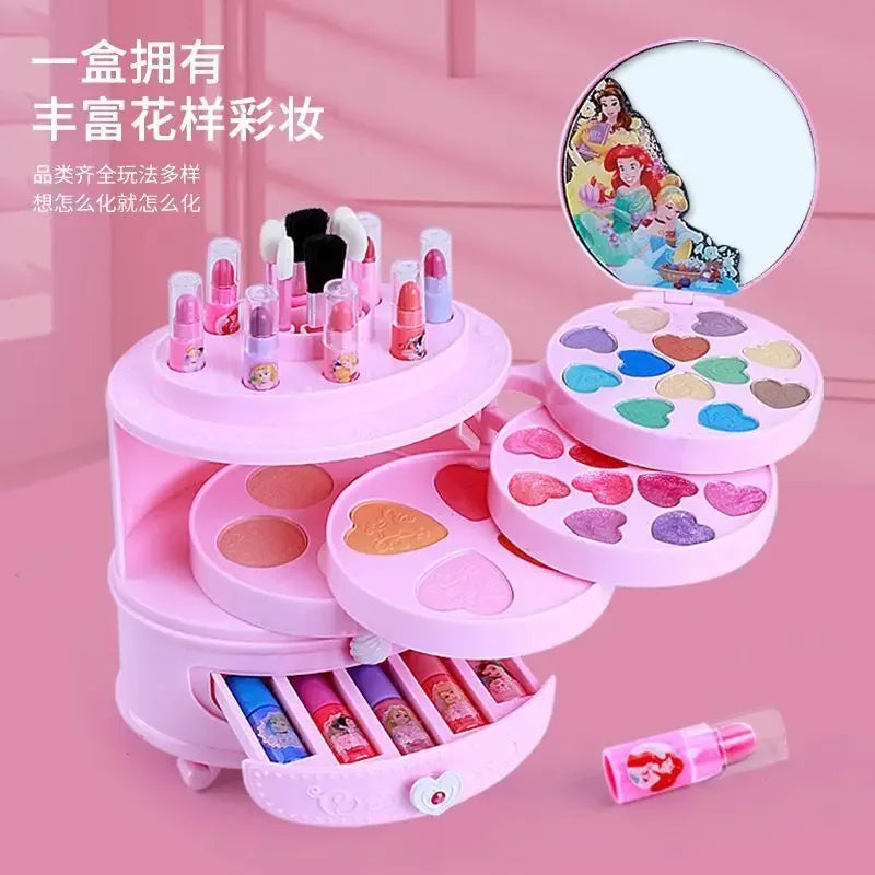 Disney girls Snow White princess elsa real Cosmetics Make up set Beauty makeup box With original box kids birthday gift