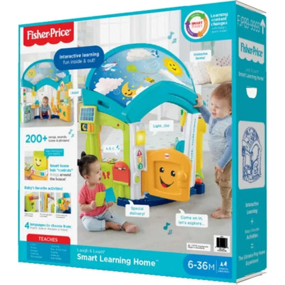 Baby & Toddler Toy Laugh & Learn Smart Learning Home Playhouse with Lights Sounds & Activities for Infants Ages 6+ Months