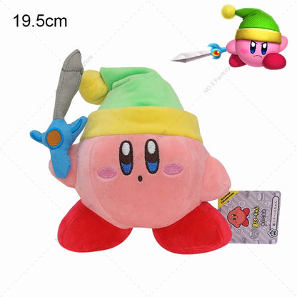 Hot Game Star Kirby Sword Kirby Plush Toy High Quality Cartoon Stuffed Peluche Doll Great Christmas Birthday Gift For Children