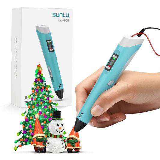 SUNLU SL-200 3D Printing Pen Support ABS/ PLA Filament 1.75MM DIY 3D Printer Materials Best Gifts for Kids & Children