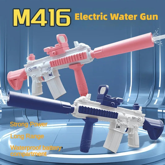 Kids Electric Water Gun Pistol Shooting Toy Full Automatic Summer Beach Outdoor Shoot Fun Toys for Children Boys Girls Adults