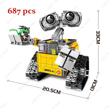 Hot 687 pcs Wall-E Building Block Kit MOC Idea Technical Classic Movie Model Building Block Assembly Children's Toy Gift