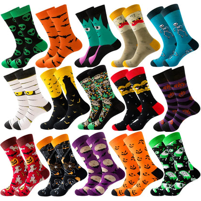 Halloween Fun Print Cartoon Socks