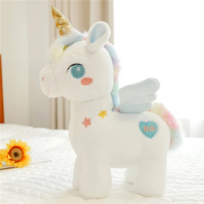 25CM Fantasy Doll Cute Plush Toy Random Color Pillow  Angel Unicorn Pegasus stuffed toy doll children Christmas gift