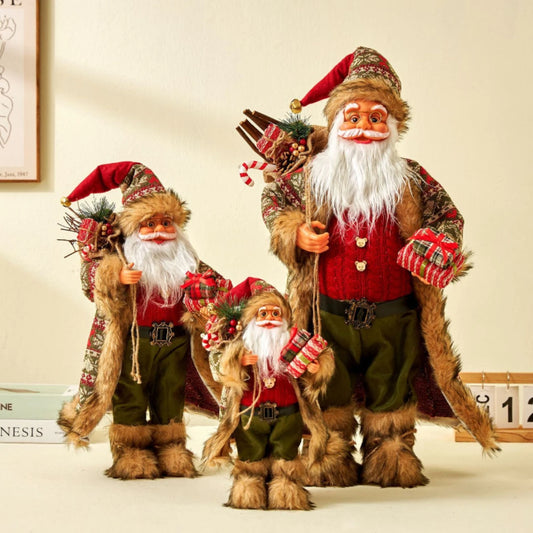 60cm Big Santa Claus Doll Christmas Doll New Year 2024 Gift Merry Christmas Decorations for Home Ornaments Natal Navidad 2023