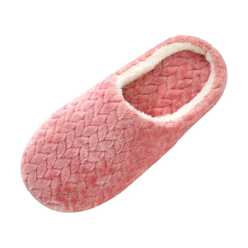 New Jacquard Japanese-style Soft-soled Silent Suede Slippers Non-slip Wooden Floor Indoor Cotton Slippers