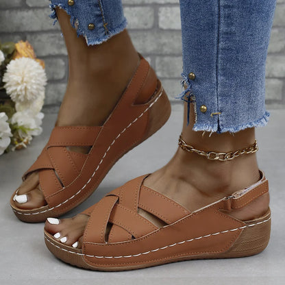 Sandals Women Shoes Summer Open Toe Women's Sandals Beach Women's Shoes Wedge Shoes Woman Non-Slip Sandal Women Female Footwear