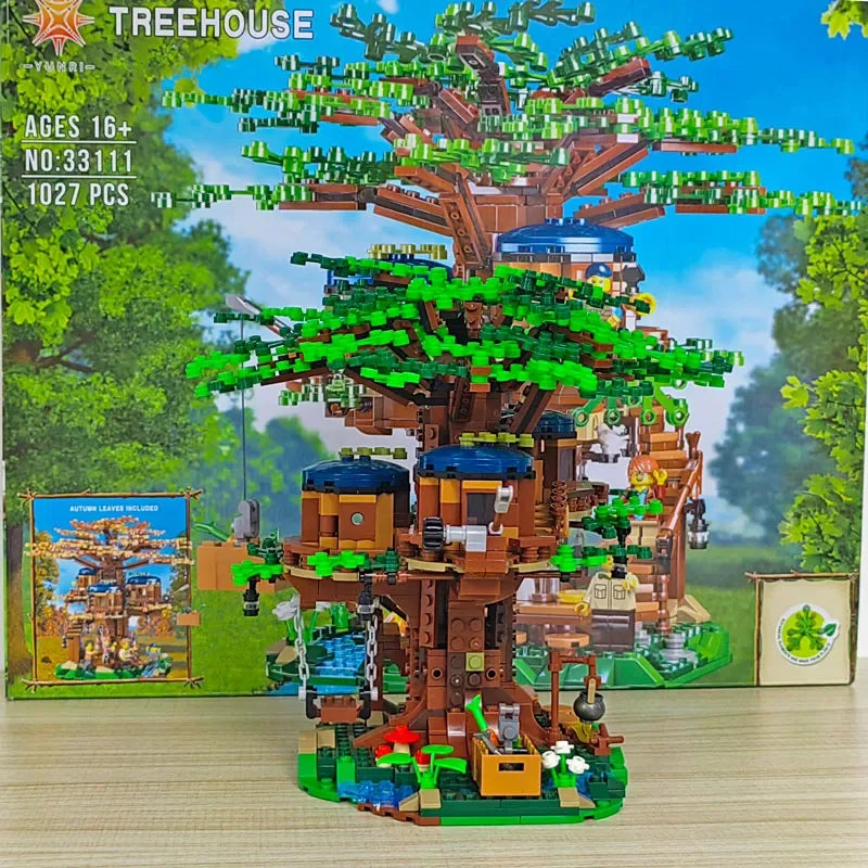 Mini Tree House Compatible 21318 Model Building Blocks Brick Compatible 21318 Toy Children's Birthday Gifts Christmas Home Deco