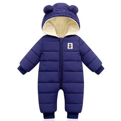 LZH Baby Snowsuit Infant Newborn Clothes Kids Winter Jumpsuit For Boys Girls Romper For Baby Overalls Children Christmas Costume