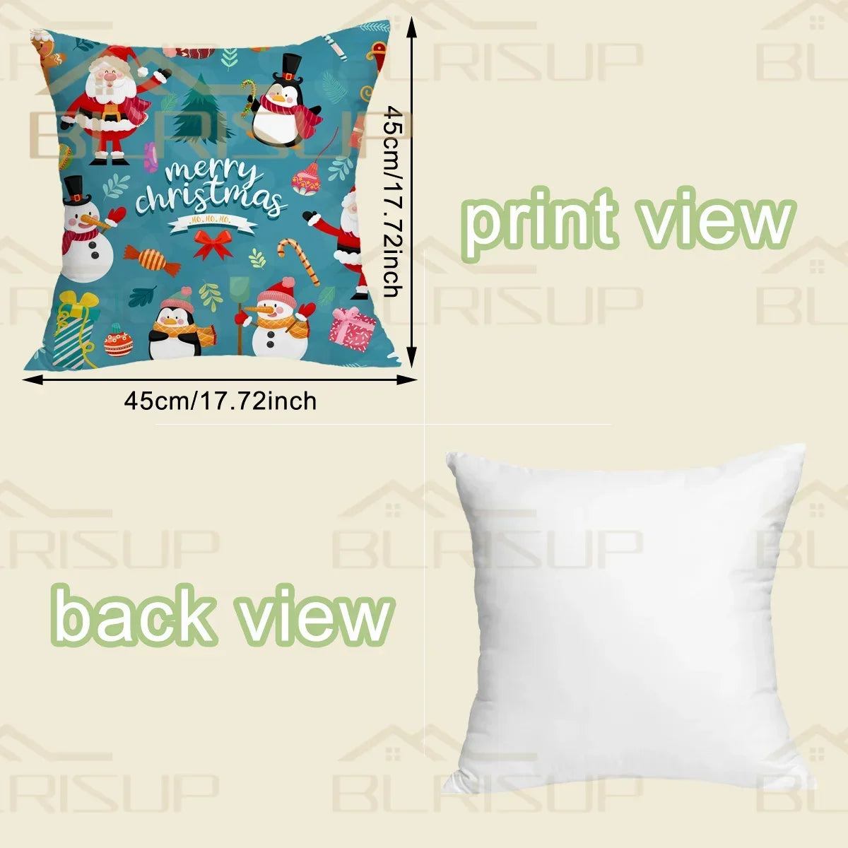 Bedroom Living Room Home Decor Merry Christmas Cushion Cover Pillowcase Christmas Ornament Home New Year Gifts