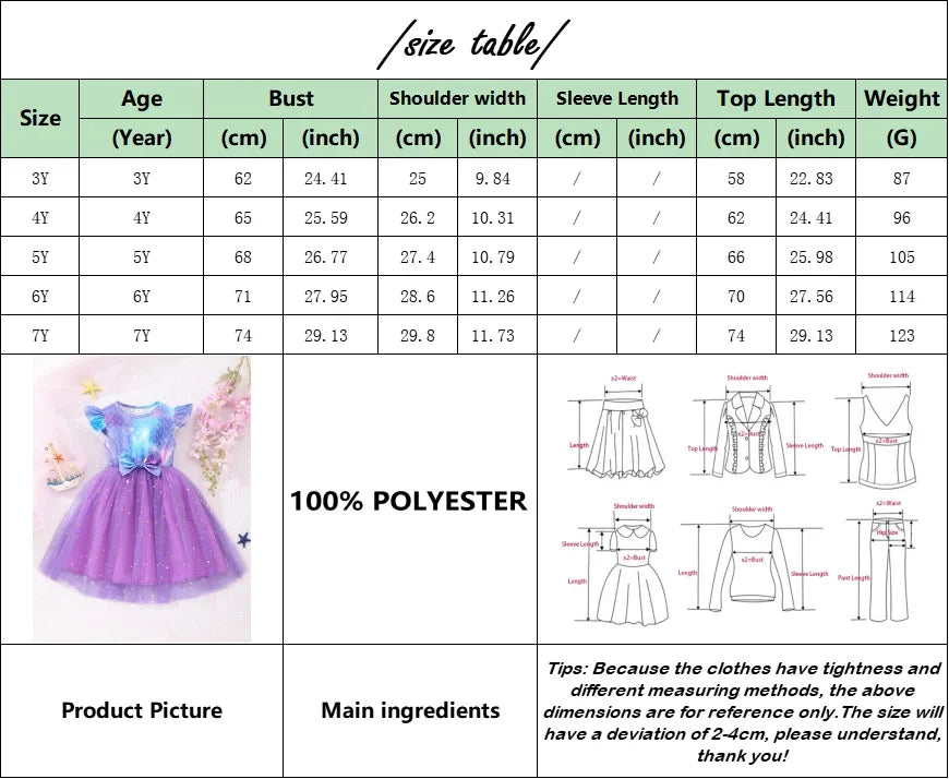 New Christmas Kids Girls Dress Summer Short Sleeve Bow  Gauze Children Dress Casual Soft Ventilate Sweet Girls Clothing 2-7Y