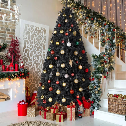 7.5ft  Artificial Christmas Pine Tree Seasonal Holiday Carnival Home Party Decoration for Home, Office