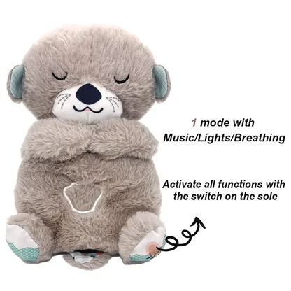 Stitch Plush Doll Breathing Light Child Soothes Toys Pink Angel Anime Cute Baby Music Light Sleep Toykid Christmas Birthday Gift