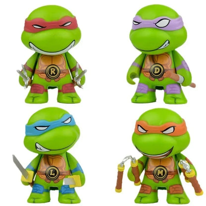 New 4pcs ninja Turtle TMNT figure with movable joints Birthday for Kids Children Christmas