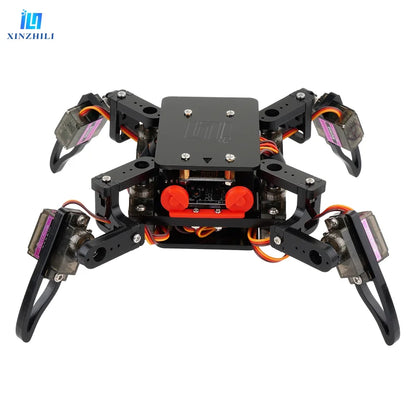 Bionic Quadruped Spider Scientific Robot Kit Toy for Arduino, Multi-function DIY Assembly Building Blocks Smart Toys