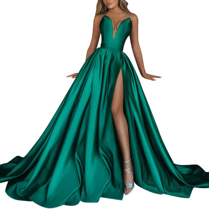 Sexy Cocktail Dress Women Maxi Club Weeding Dress V Neck Long Party Weeding Dress Robe Women Prom Evening Long Dresses