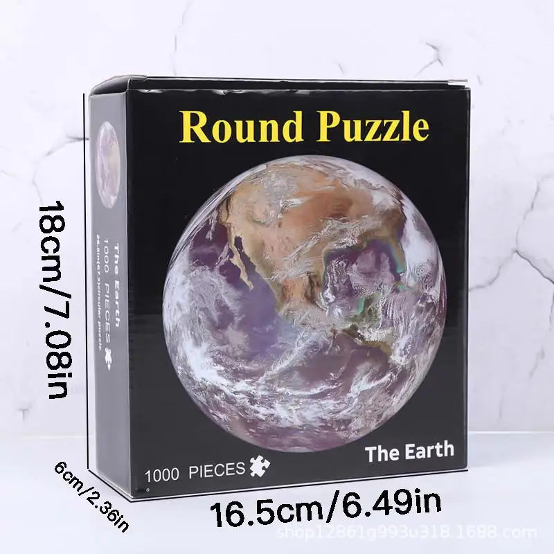 1000 Pcs Earth Puzzle Moon Puzzle And Twelve Constellations Puzzle Creative Stress Relieving Adult And Child Toy Birthday Gift