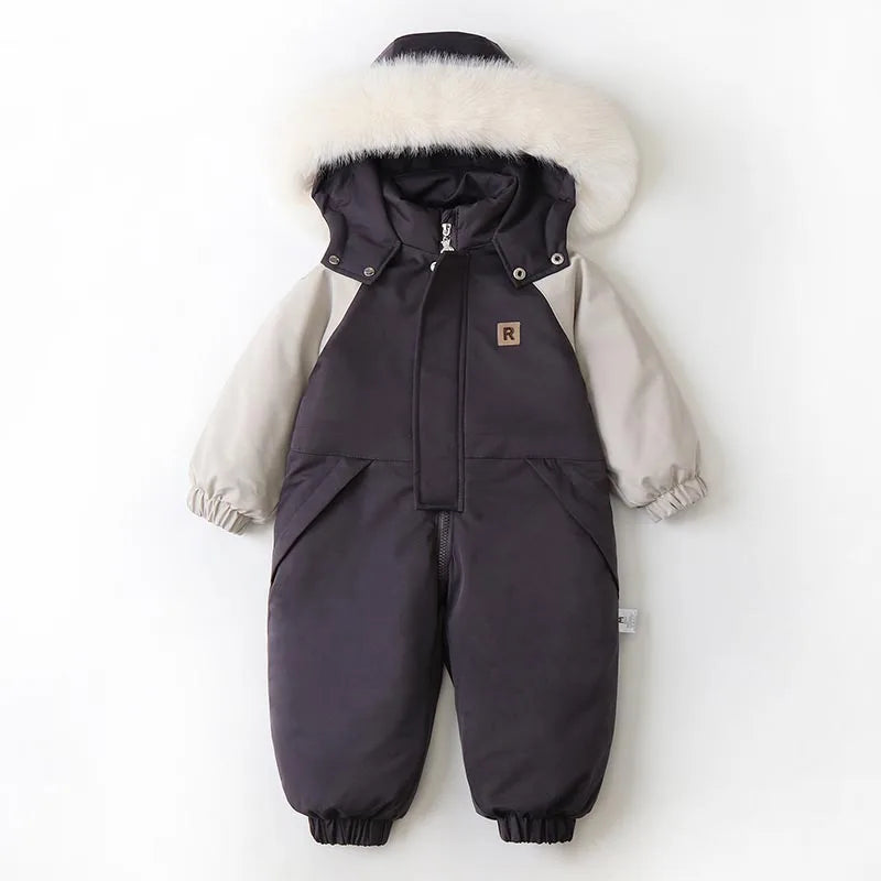 Winter Baby Boys Girls Thick Warm Rompers Toddler Kids Ski Clothes Children SnowSuit Clothing for Outdoor Sports