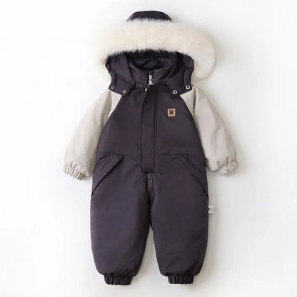 Winter Baby Boys Girls Thick Warm Rompers Toddler Kids Ski Clothes Children SnowSuit Clothing for Outdoor Sports