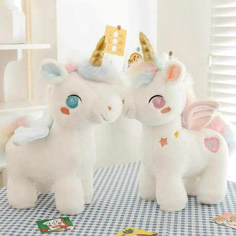 25CM Fantasy Doll Cute Plush Toy Random Color Pillow  Angel Unicorn Pegasus stuffed toy doll children Christmas gift