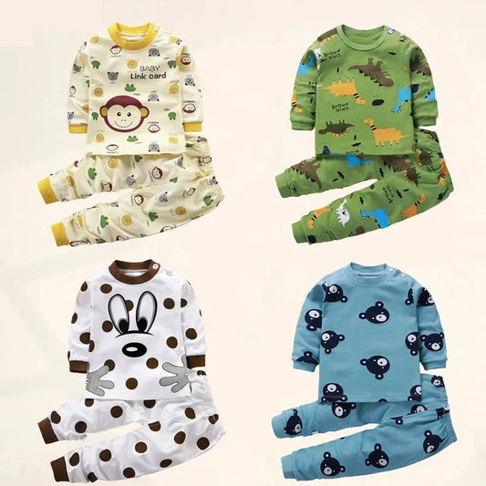 Kids Clothes Children Sets Children's Clothing Boys Girls CottonAutumn winter Clothing Pants Sleepwear Christmas Gift