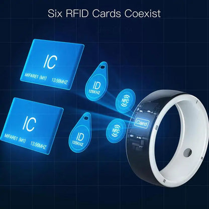 Rfid Ring Smart Ring 128GB Wireless Disk Sharing For Smartphone R5 Smart Ring With Build-in 6 RFID Cards 2 Health Stones