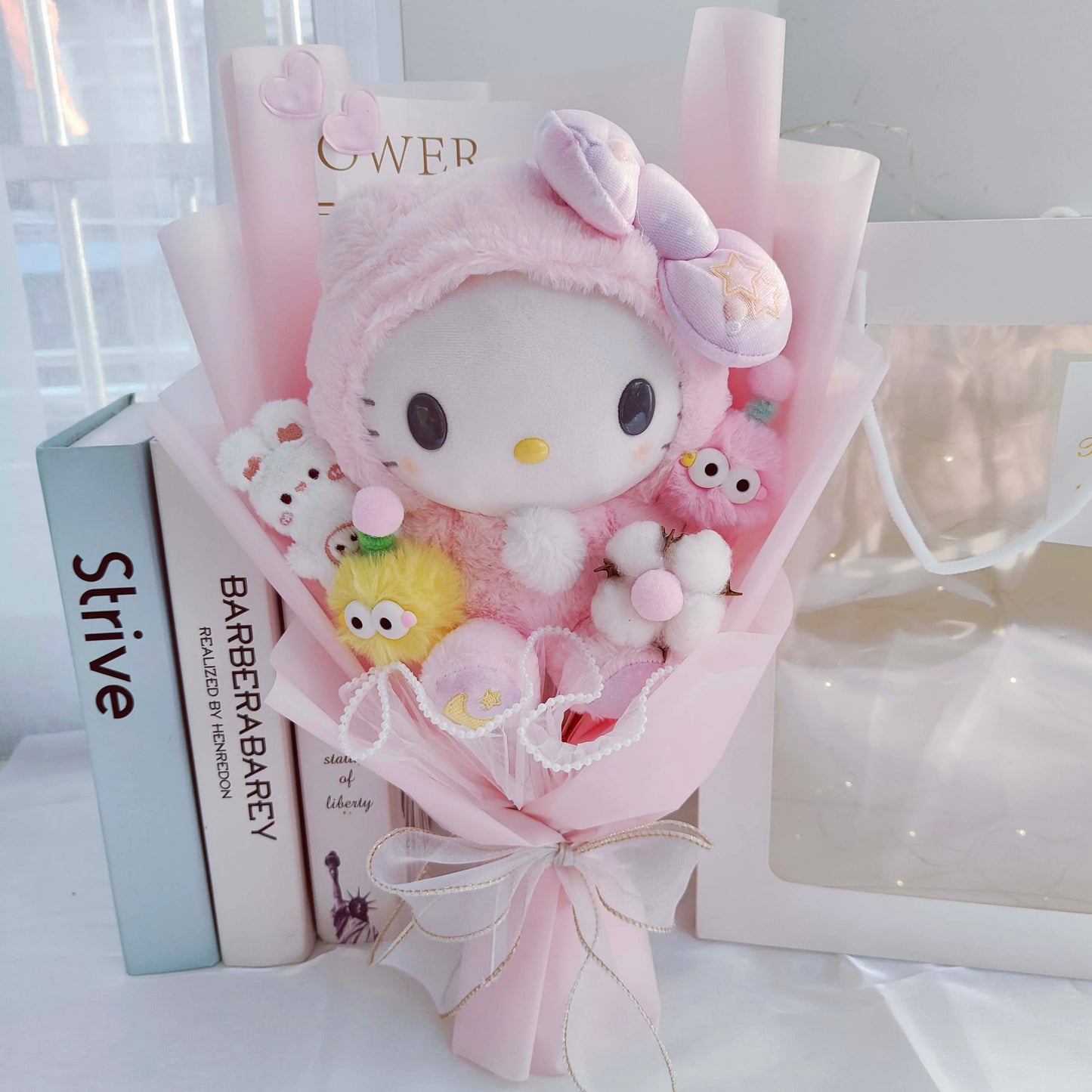 Hot Cartoon  kitty Cat Plush Doll Toy Stuffed Animals Creative Bouquet Valentine's Day Christmas Graduation Birthday Gifts