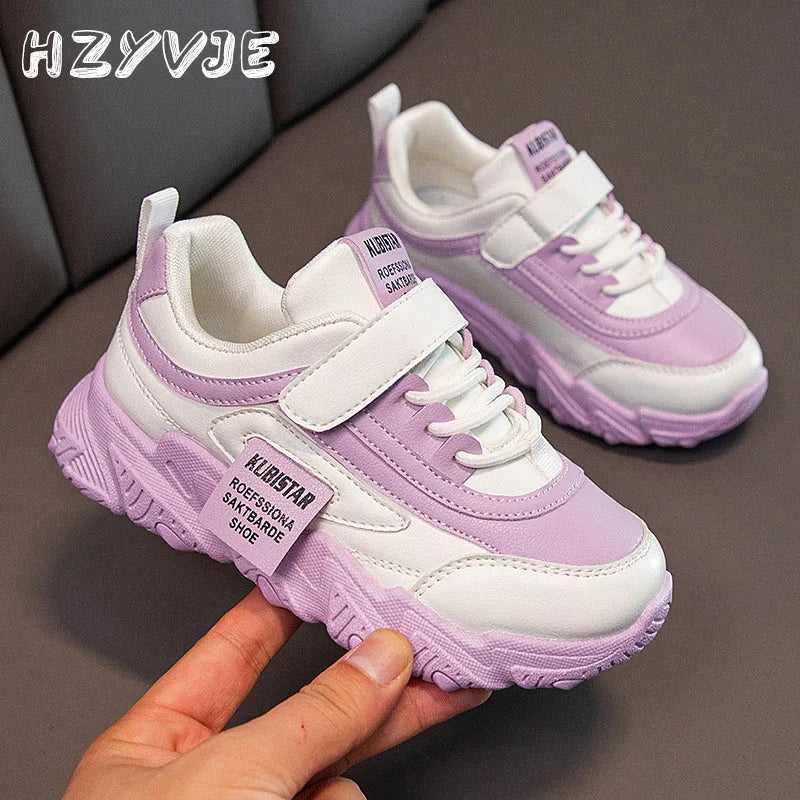 Spring and Autumn New Children's Sports Shoes Girls' Fashion Leisure Mesh Breathable Non-slip Running Shoes Student Sneakers