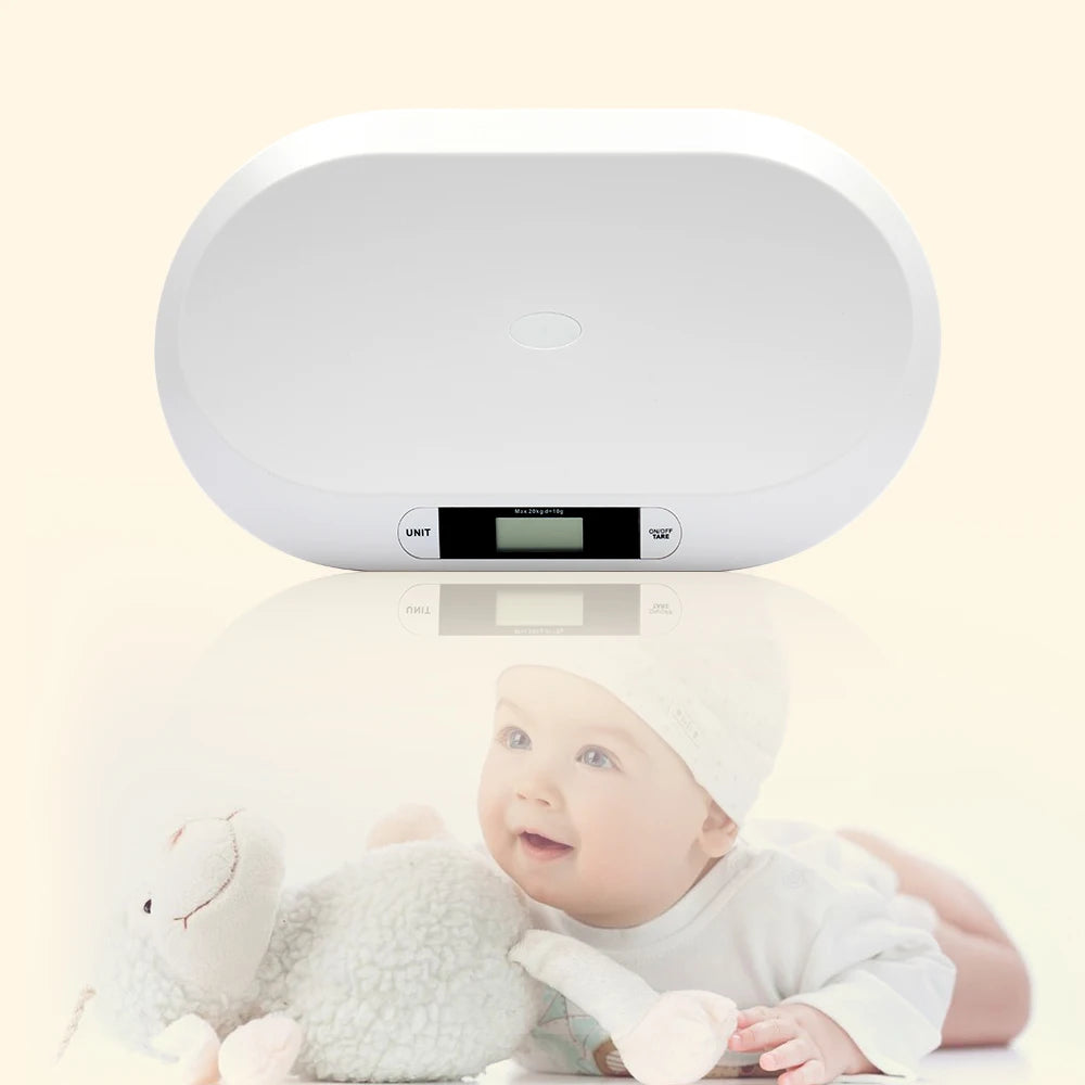 Baby Weight Scale Digital LCD Electronic Body Pet Puppies Kittens Scales 20kg with 3 Weighing Mode