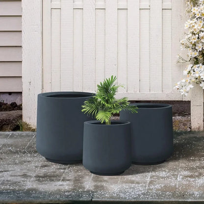 Vase Large Outdoor Indoor Planter Pots Containers With Drainage Holes and Rubber Plug for Home Garden Patio Flowerpot Plants