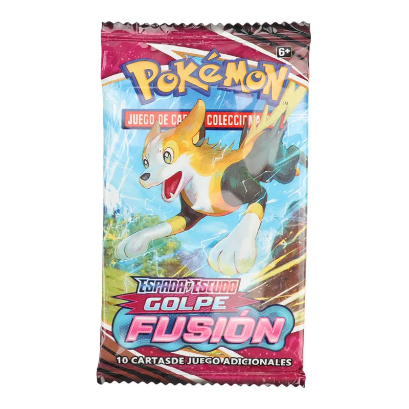 40/360Pcs Spanish Version Pokémon Card TCG: Sword shield Fusion Strike Booster Box Pokemon Cards 36 Pack Box Gifts