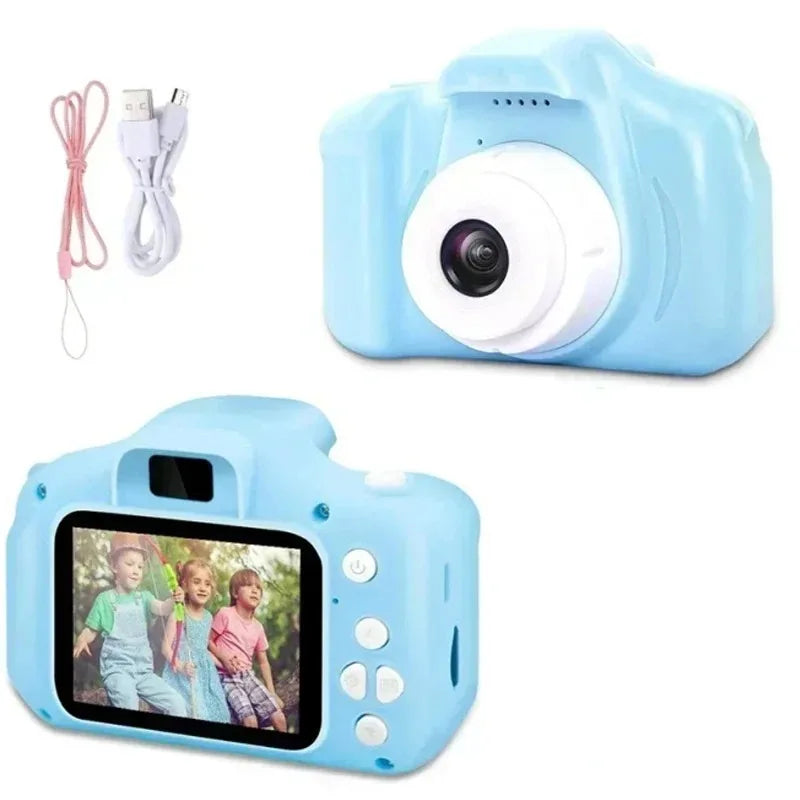 Mini Children Camera X2 Digital Vintage Camera Educational Toys Kids Projection Video Camera Outdoor Photography Toy Gifts 32GB