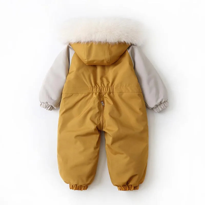 Winter Baby Boys Girls Thick Warm Rompers Toddler Kids Ski Clothes Children SnowSuit Clothing for Outdoor Sports