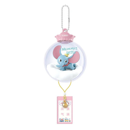 Cute Disney Anime Blind Box Dumbo Wishing Wind Chimes Crystal Ball Blind Box Blessing Pendant Room Decoration Toy Christmas Gift