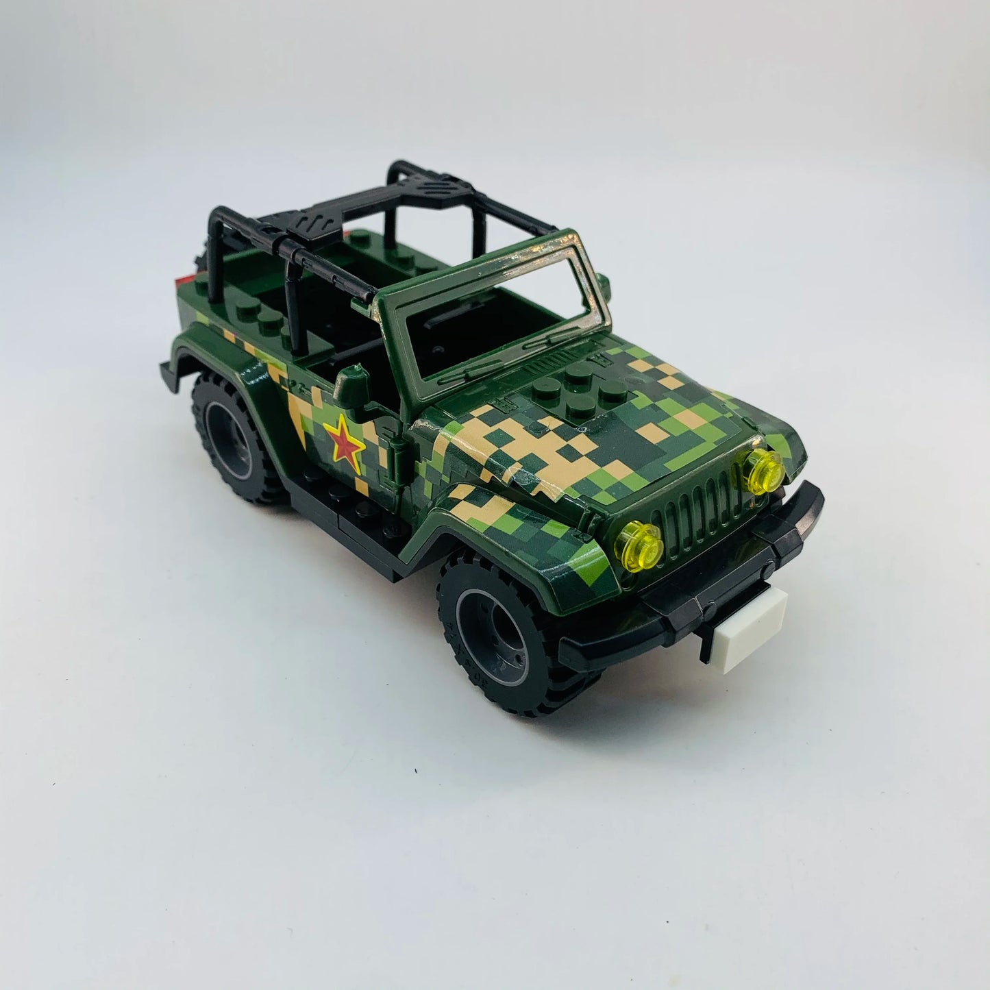 1Pcs Building Jeep Blocks Assembly Model Car Assembly Off-road Jeep Toy for Boy Military Building Blocks for Terrorist SWAT Team