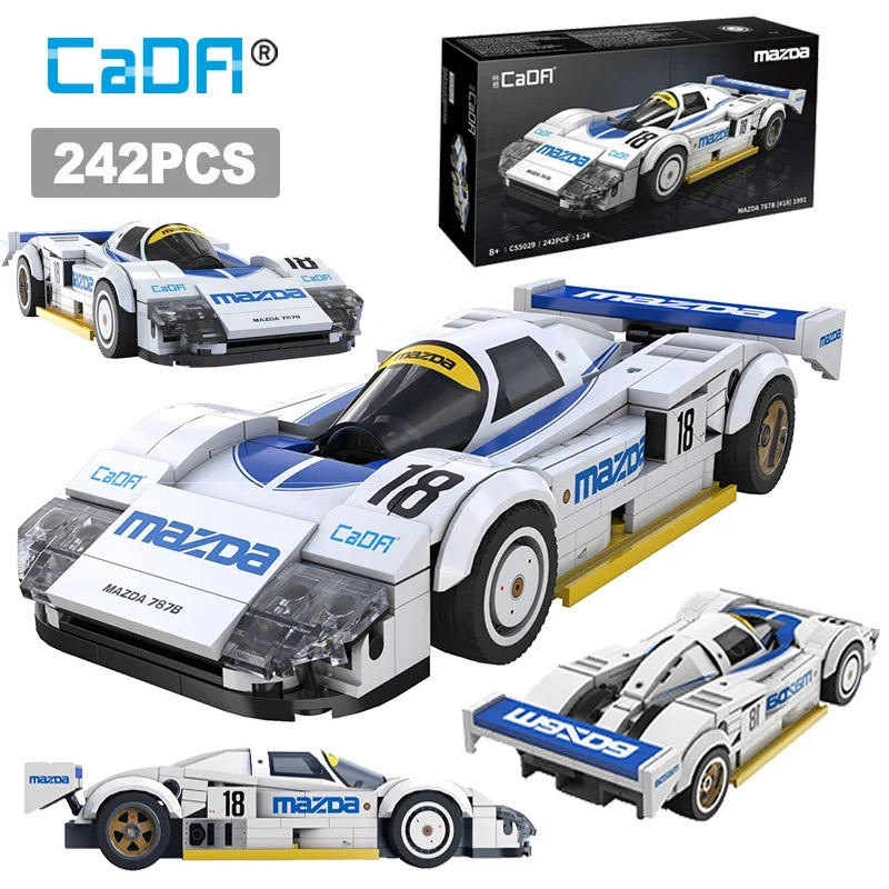 Cada 1:24 Technical Drift Racing Car C42 Sports Car Model Building Blocks City Endurance Sports-Car Bricks Toys For Kid Gifts