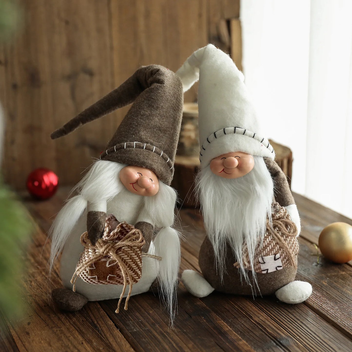 Christmas Gnomes Decoration Swedish Gnome Plush Ornament Tomte Santa Elf Dwarf Doll for Thanksgiving Christmas Decorations