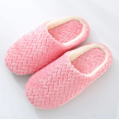 New Jacquard Japanese-style Soft-soled Silent Suede Slippers Non-slip Wooden Floor Indoor Cotton Slippers