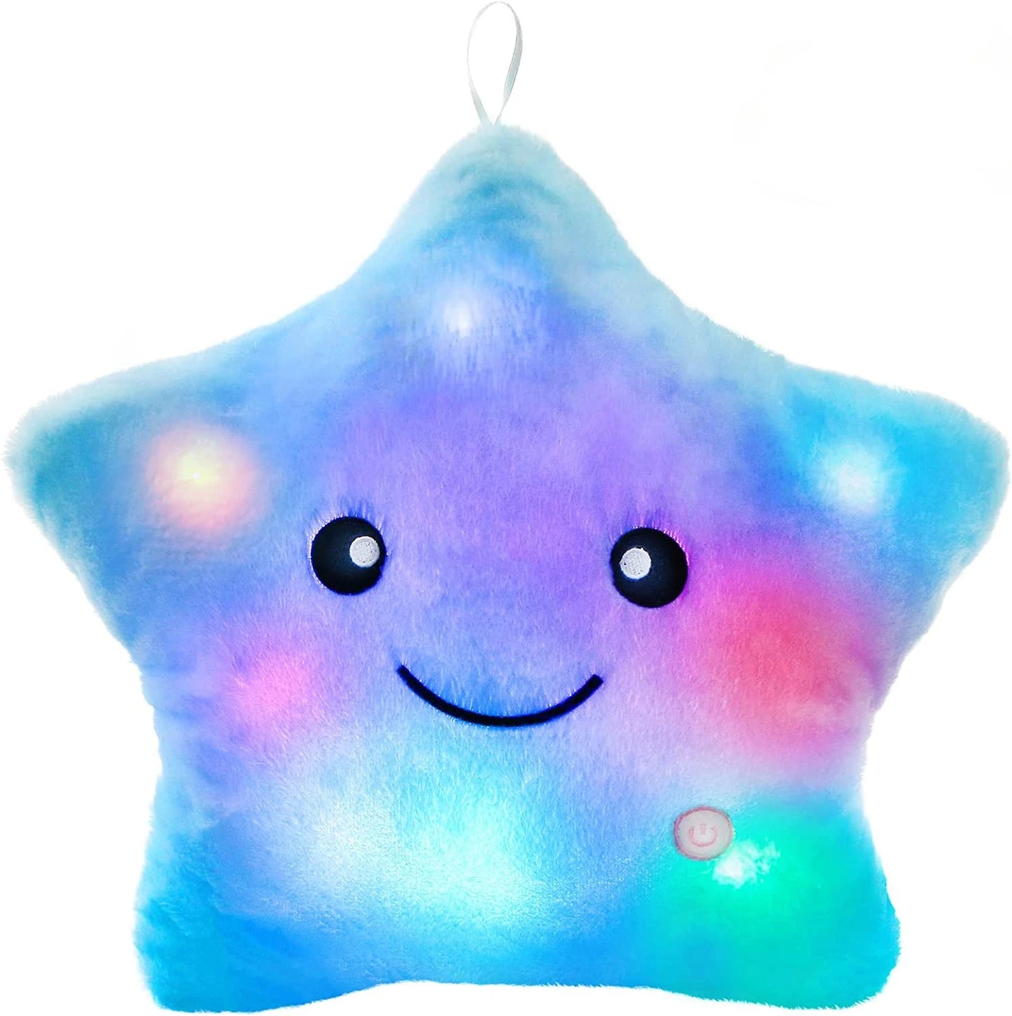 Cute Led Light Star Pillow Stuffed Soft Star Luminous Throw Pillow Cute Cushion With Colorful Light Child Girls Christmas Gift