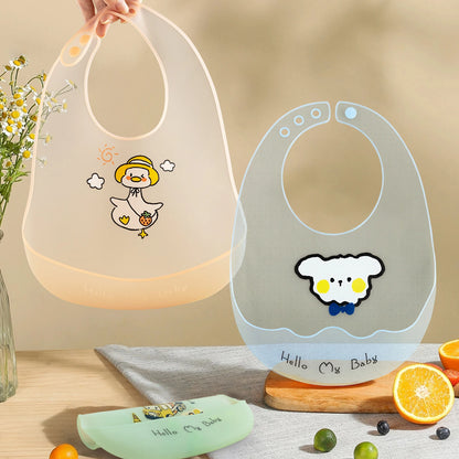 Transparent Waterproof Baby Bibs For Baby Kid Soft Silicone Feeding Bib Summer Baby Stuff Feeding Girl Boy Bibs Burp Cloths New